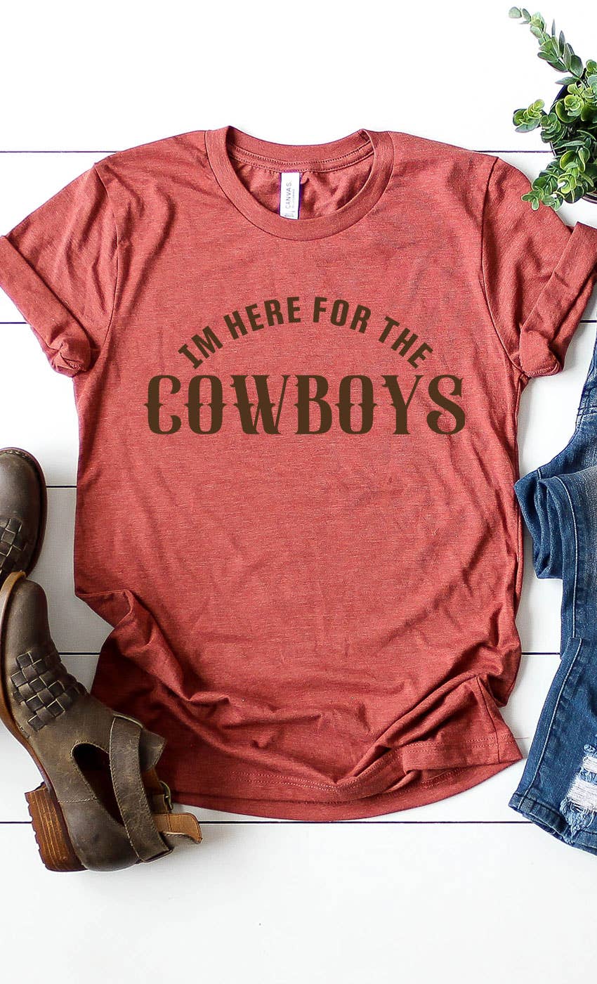 Here for the Cowboys Graphic Cotton Tee